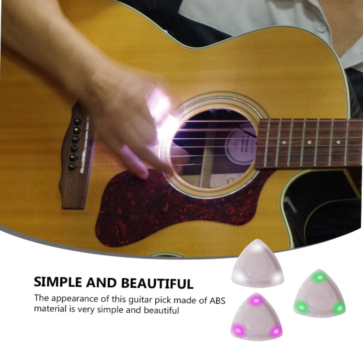 Light up Guitar Pick, LED Glowing Guitar Pick, Acoustic LED Guitar