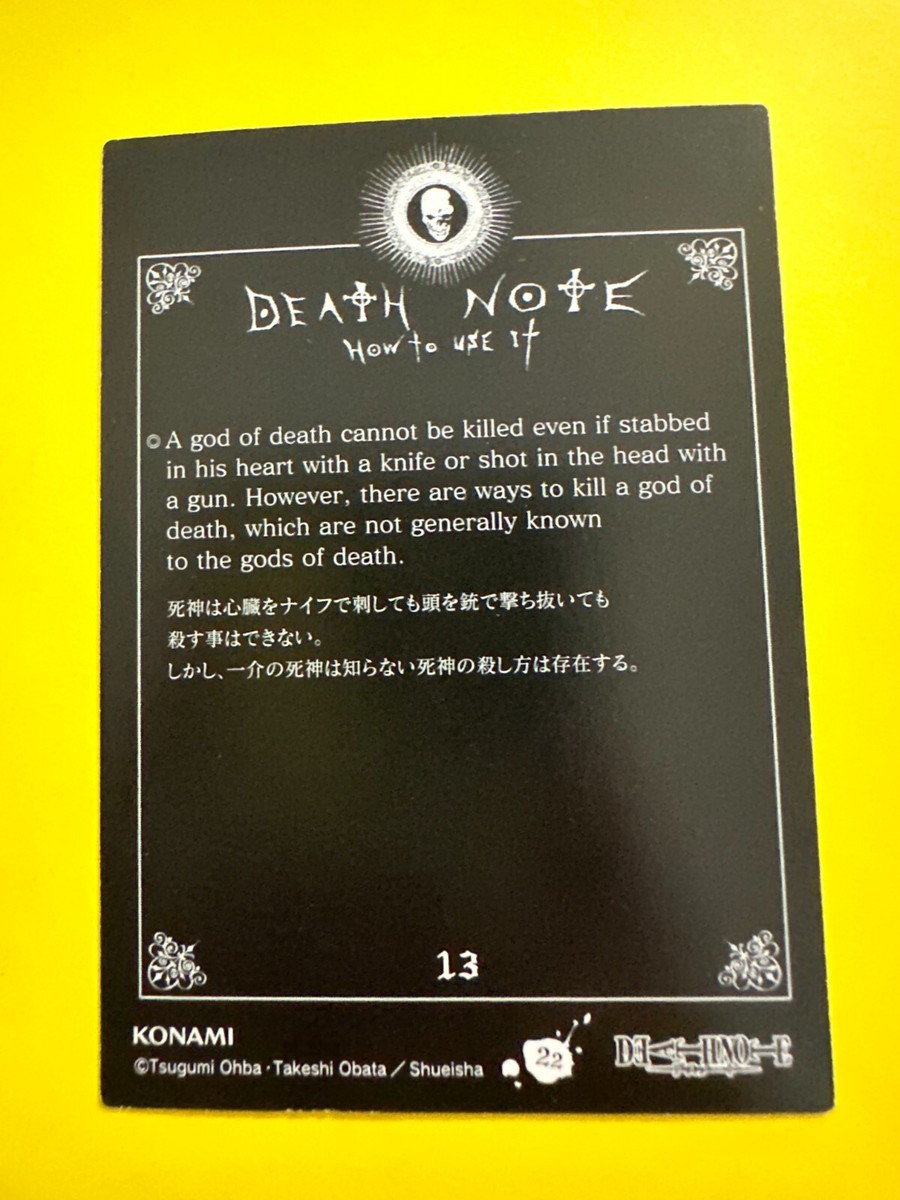 Death Note Misa Amane Special Edition Trading Card No. 13
