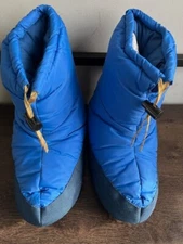 Vintage Parbat High Mountaineering Camp Blue Bootie Slipper USA Made Size M