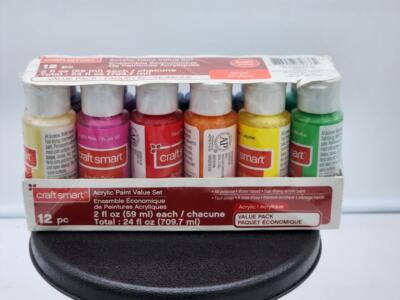 NEW Acrylic Paint Value Set 12 pcs Basic Primary Colors /Craft Smart