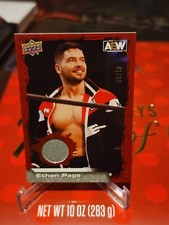 Ethan Page Aew 2022 Upperdeck Aew Match Used Ring Mat Red #8 Trading Card  42/50