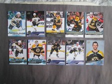 10 DIFFERENT UPPER DECK BOSTON BRUINS YOUNG GUNS HOCKEY CARDS