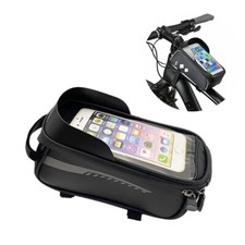 Bike Front Head Waterproof Bag Phone Mount Bag Touch Screen Holder Front Frame