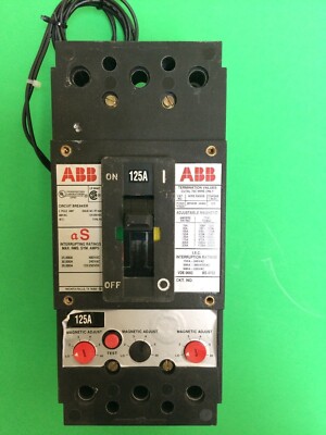 ABB UXAB 717520 R 999 CIRCUIT BREAKER, 125A, Used | eBay