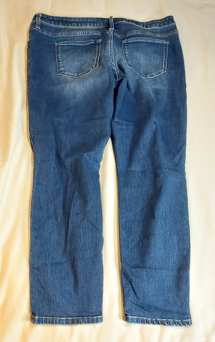 Universal Thread Women's Mid-Rise Stretch Blue Denim Jegging Jeans SZ 16/33  | eBay