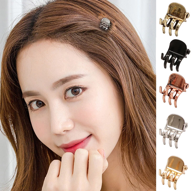 1Pc Mini Capelli Artigli Clip Campi Kleine Da 1 Cm Metall Black Black Clip ☆ - Immagine 4 di 4