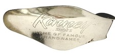 KINNEY Shoes SHOE HORN METAL Home of Famous Brand Names Vintage Advertising Flaw