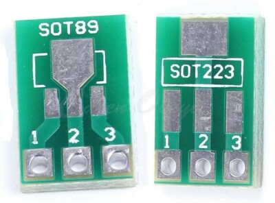 Adaptateur IC SOT89 SOT223, Carte PCB SOT-89 SOT-223, Plaque De Transfert De Convertisseur 1.5mm 2.3mm à 2.54mm, 2 à 100 Pièces