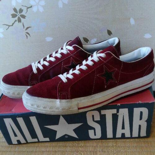 Converse ONE STAR 90s red × black 26.5cm US8.5 With box Made in USA Rare  Item