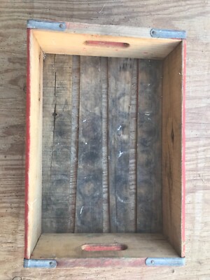 Coca-Cola 木製 ウッドクレート 赤　ヴィンテージ Vintage Red Coca Cola Coke Wooden Wood great for decor | eBay