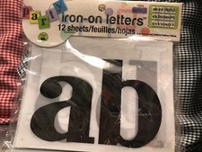 3 Packs of Dritz 4" Soft-Flex Iron-on Alphabet Letters New NIP