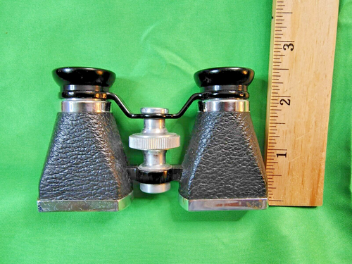 Vintage 40’s OFUNA Japan 3X10 Coated Opera Glasses Binoculars ~ Leather Case - Picture 9 of 15