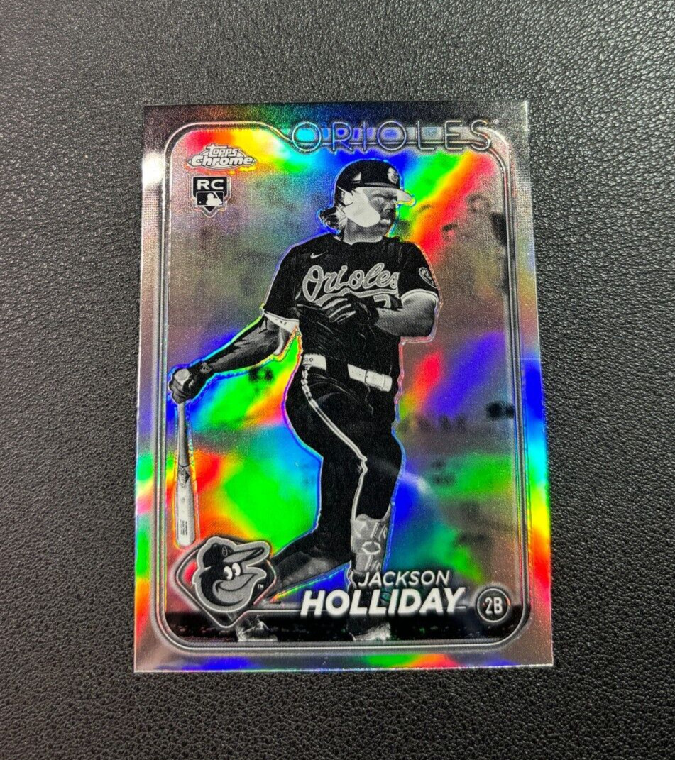2024 Topps Chrome Update Jackson Holliday Negative Refractor Rookie #USC200 RC