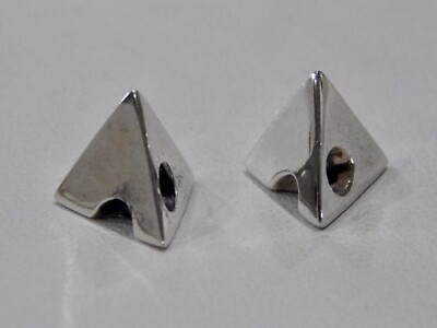 TROLLBEADS Triangle Earrings Pendants TAGEA-20004 RETIRED 2016 (ONE PAIR) NEW!