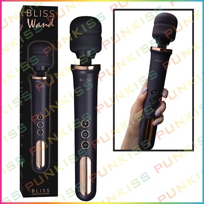 Bliss Wand Handheld Massager Vibrating Full Body Therapy 10 Mode Speed Cordless