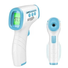Non-Contact Infrared Forehead Thermometer Reads °F and °C with Fever Alert Funct