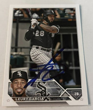 LEURY GARCIA SIGNED 2023 TOPPS BASEBALL CARD AUTO