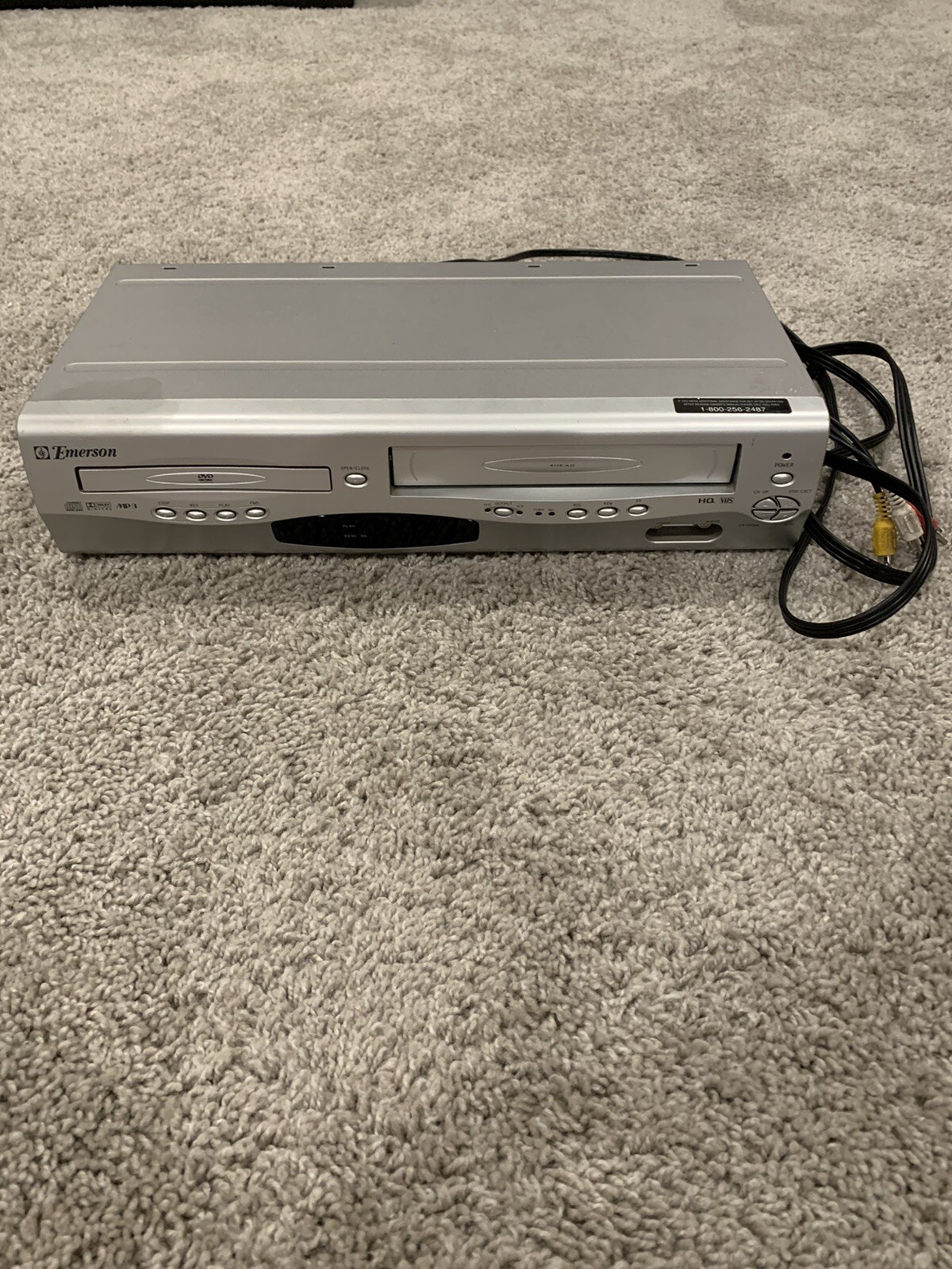 Emerson EWD2203 VCR DVD Player 4HEAD HIFI VHS Recorder With Cables