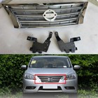 Chrome Front Upper Bumper Grill Grille Assembly For Nissan Sentra 2013-2015 2014
