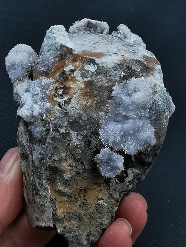 203 g Raro Creedita Natural Púrpura sobre Racimo de Yeso Espécimen Mineral/China 1 - Imagen 8 de 11