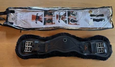 Black Kentucky Horsewear Vegan Anatomic Sheepskin Short Girth 60"