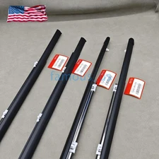 New Outer Weatherstrip Door Belt Rubber Set For Honda Civic 4D Sedan 1992-1995