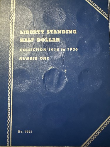 Coin Folder 9021 Liberity Standing Half Dollar 1916 to 1936 No. 1 CF #9C