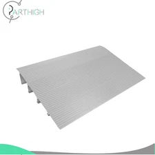 Door Threshold Ramp 4" Adjustable Rise Aluminum Ramp for Wheelchairs 800lb New