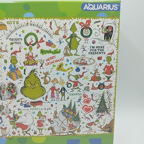 Aquarius HOW THE GRINCH STOLE CHRISTMAS 1000 pc puzzle 20" X 28"- EUC - Picture 4 of 4