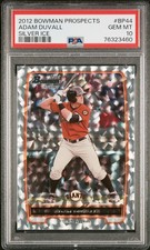 2012 Bowman Prospects 1st Silver Ice Adam Duvall PSA 10 Pop 2