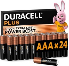 Image of Duracell Plus AAA Batteries 24 Pack Reliable Alkaline Power MN2400