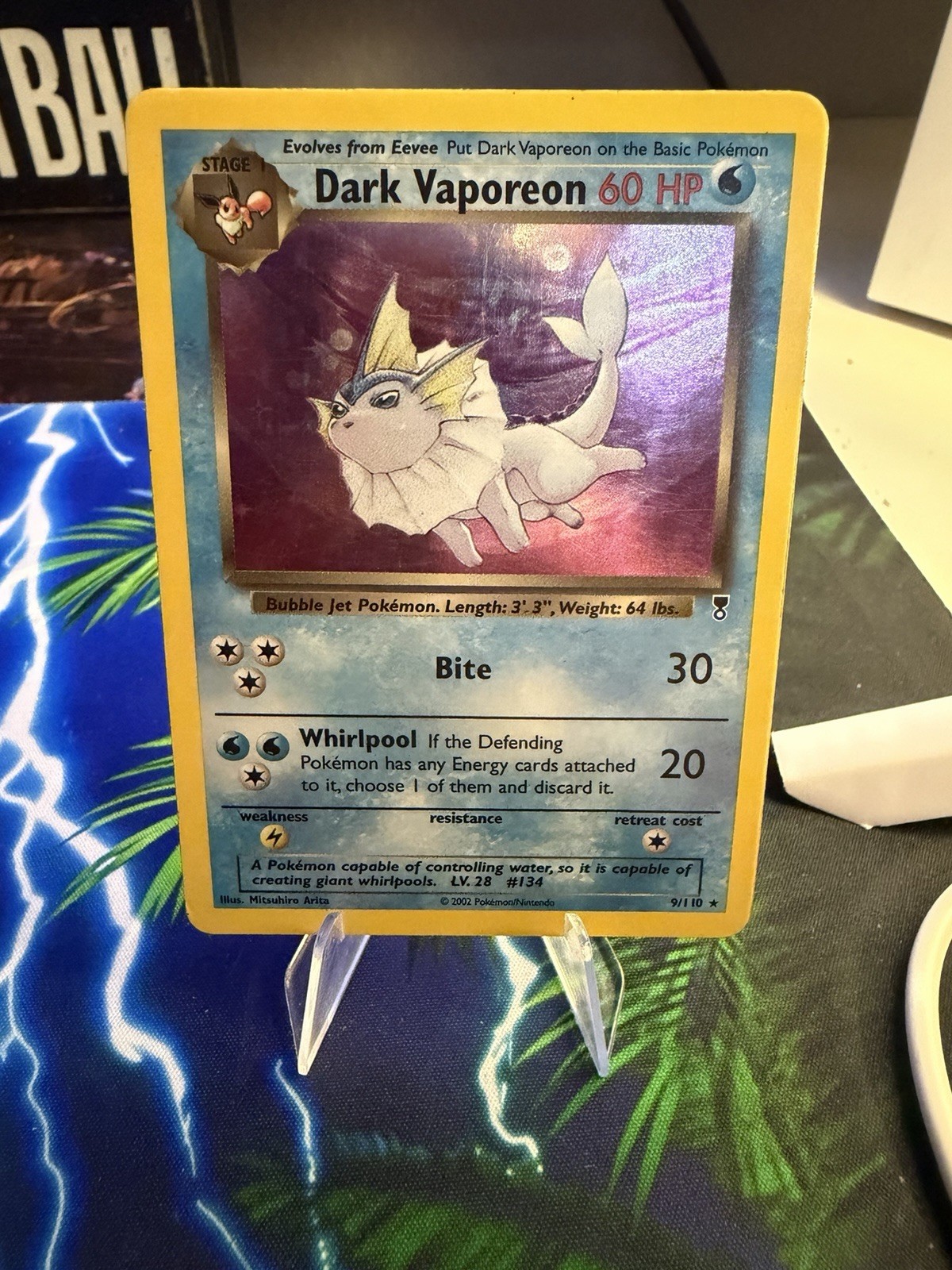 Pokemon TCG Card English Legendary Collection Dark Vaporeon 9/110 Rare Holo