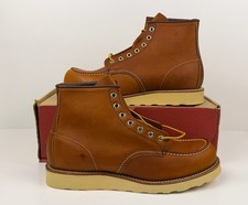 RED Wing Classic Moc 6-inch Boot Men’s Size 9.5 Oro Legacy Trac Tres Wedge 00875