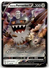 Galarian Perrserker V Holo Ultra Rare SWSH11: Lost Origin 129/196 NM