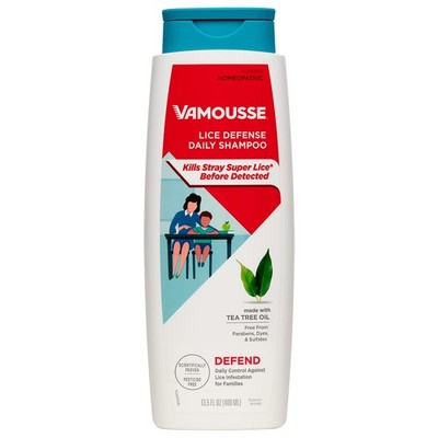 Vamousse Head Lice Defense Daily Shampoo, Use After 13.5 Fl Oz (Pack of 1) 