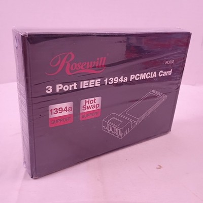 Rosewill 3 Port IEEE 1394a PCMCIA Card Hit Swap Support RC602 New in Box