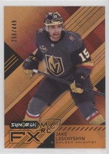 2021 Upper Deck Synergy FX Rookies Orange 256/449 Jake Leschyshyn #FXR-JL 10x3