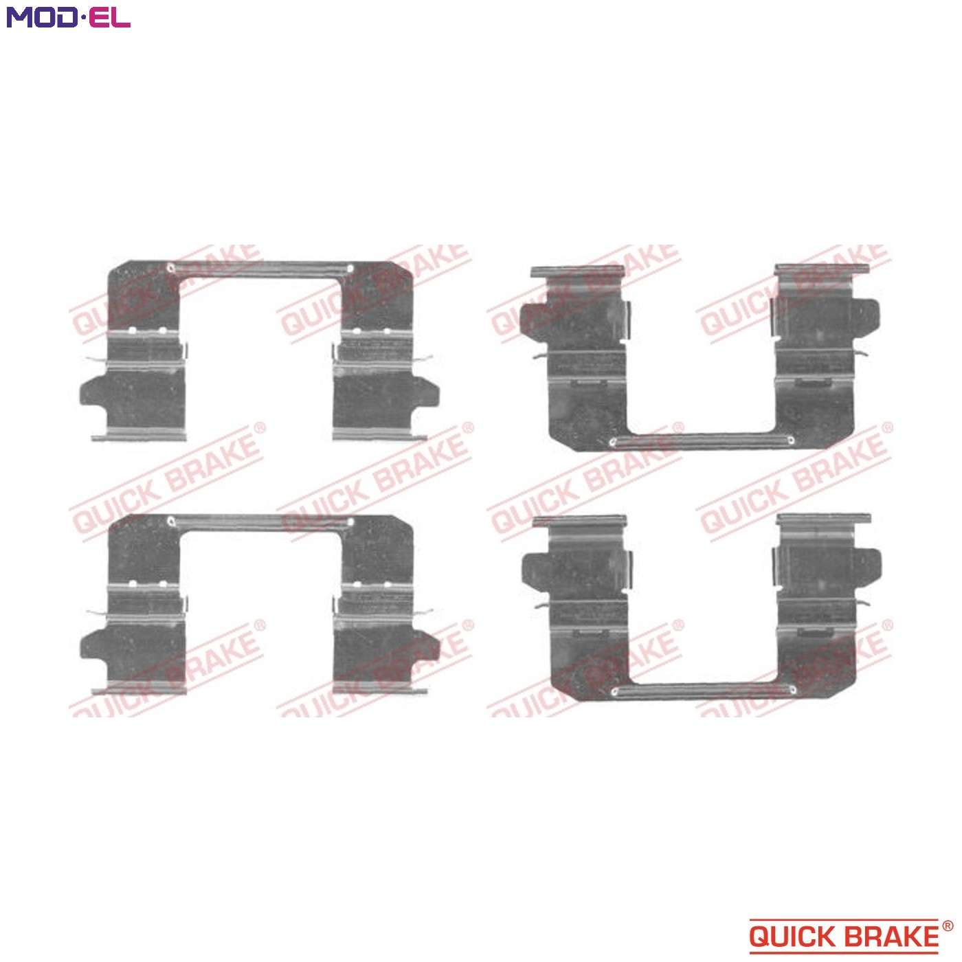 Fits QUICK BRAKE 109-1834 ACCESSORY KIT, DISC BRAKE PADS - Image 9