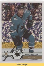 2019-20 Upper Deck Speckled Rainbow Foil Melker Karlsson #416 READ 02va