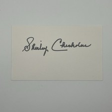 SHIRLEY CHISHOLM Signed 3x5 Index Card 1ST BLACK CONGRESSWOMAN Autograph