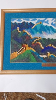 Great Wall Summer Landscape Chinese Culture Framed Print Wall Art