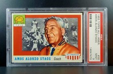 1955 Topps All-American 38 Amos Alonzo Stagg PSA 9 MINT POP 7 None Higher