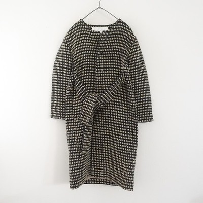 nooy Lurex-blend Collarless Coat (jk25-2601-41)