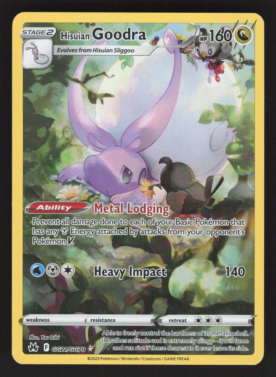 Hisuian Goodra GG21/GG70 Pokemon TCG Crown Zenith NM