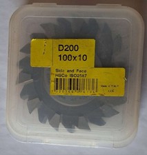Dormer D200 100x10 Scheibenfr&auml;ser &Oslash; 100 mm Breite 10 mm HSCo ISO2587  2 stck