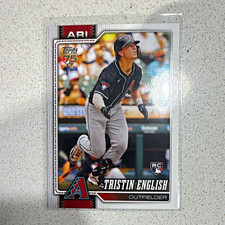 Topps 2021 Series 1 Tristin English Rookie Card #346 Arizona Diamondbacks. rookie card picture