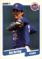 1990 Fleer #201b Ron Darling