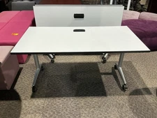 60” x 30” Training / Nesting Table on Wheels by Steelcase Coalesse in White