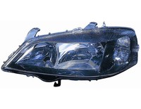 Scheinwerfer Rechts FÜR Opel Astra 1998-2004 Schwarz