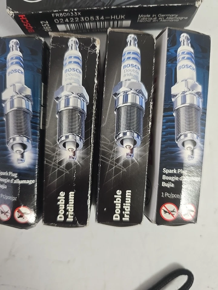 Bosch 9652 OE Cable Fino Doble Iridio Bujía - Paquete de 8 Foto 2 de 4